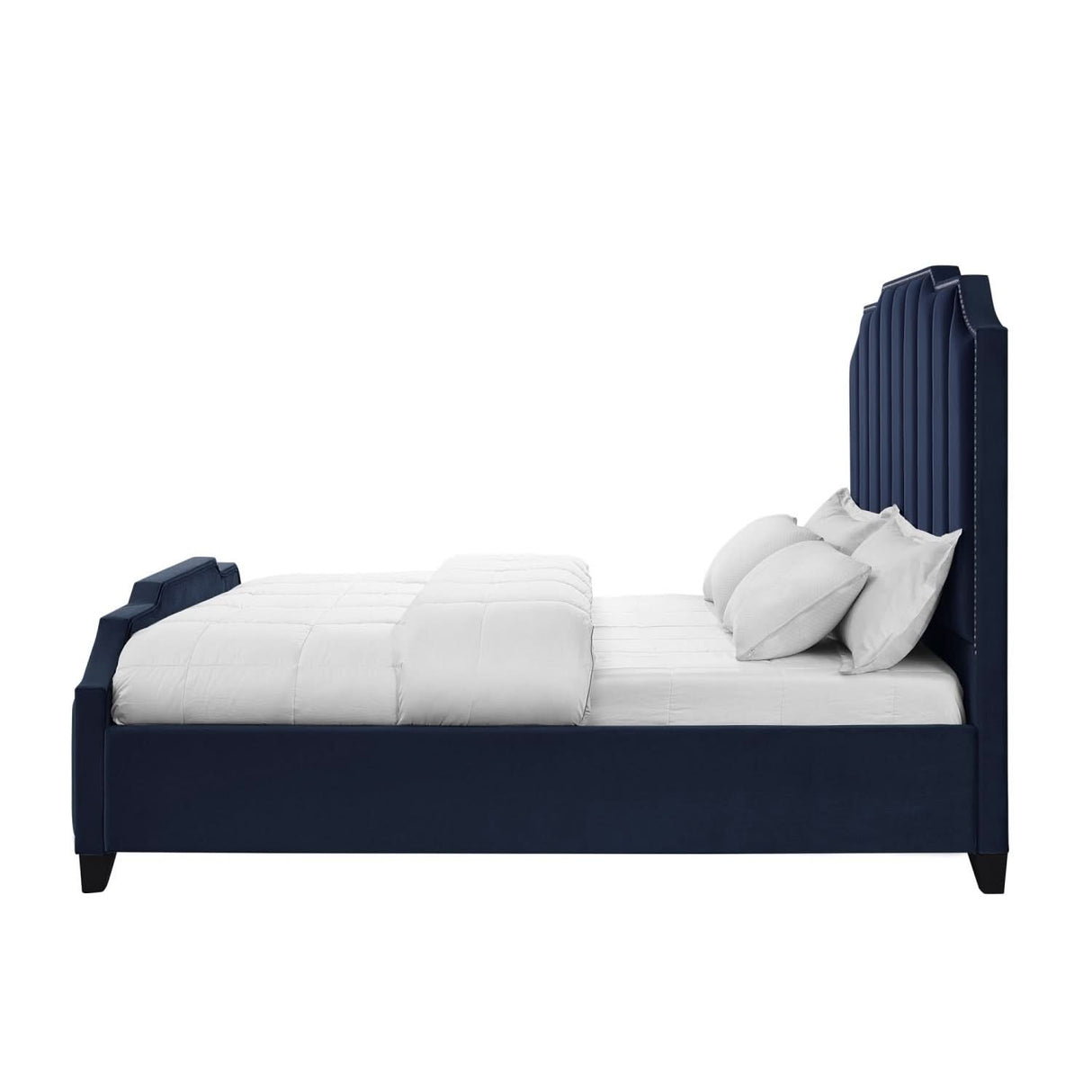 Cama de plataforma tapizada Poppy
