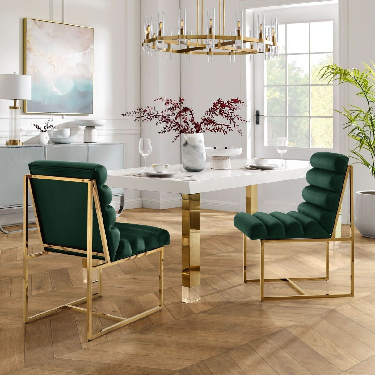 Silla de comedor sin brazos Dalia (juego de 2)