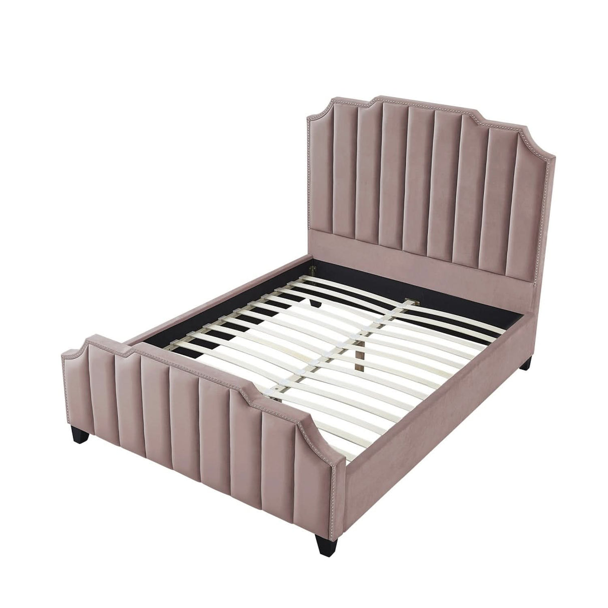 Cama de plataforma tapizada Poppy