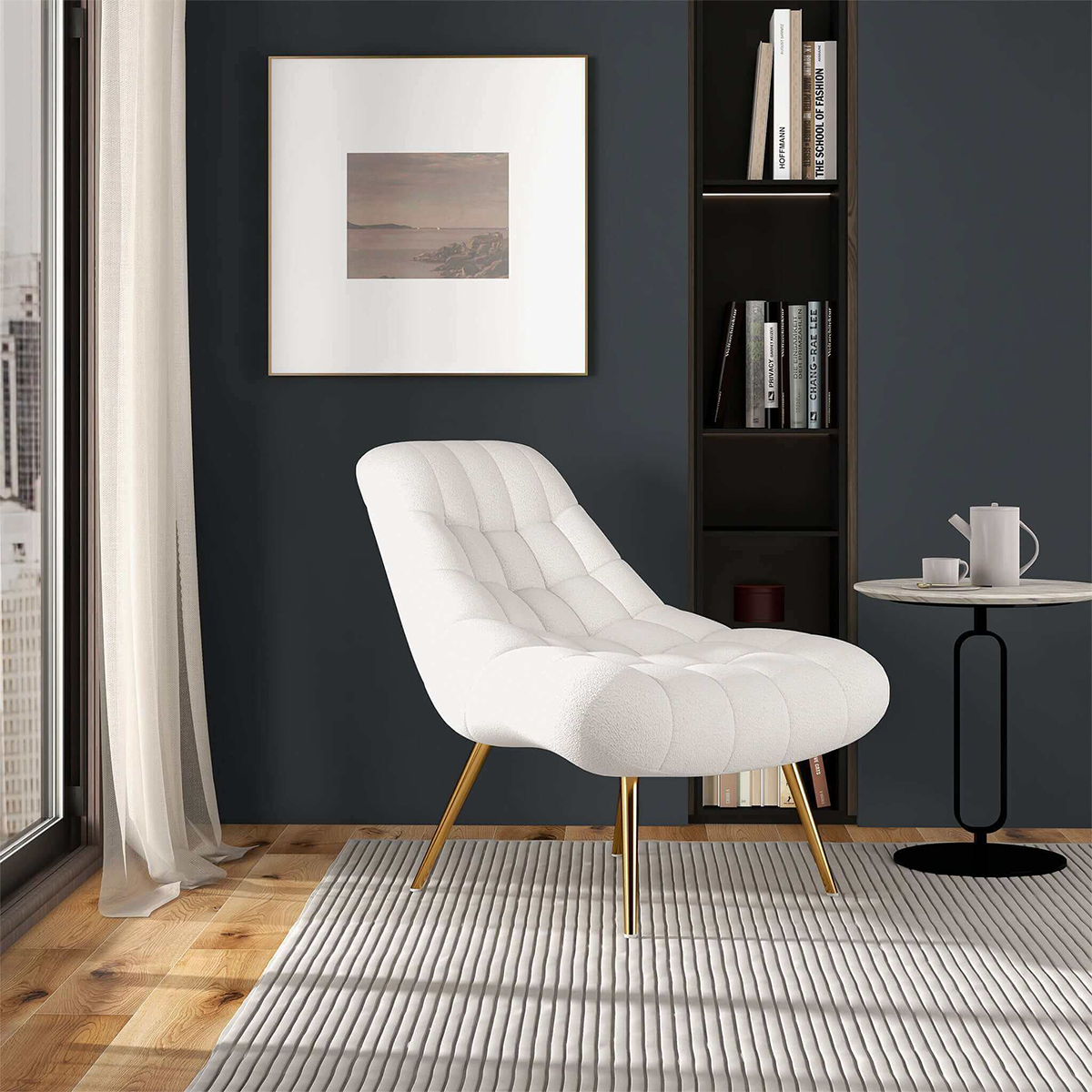 Sillón francés Aubrey Boucle