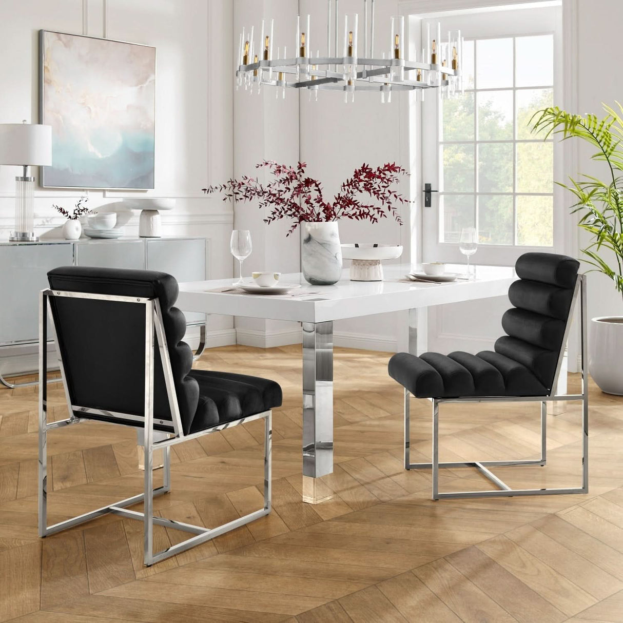 Silla de comedor sin brazos Dalia (juego de 2)