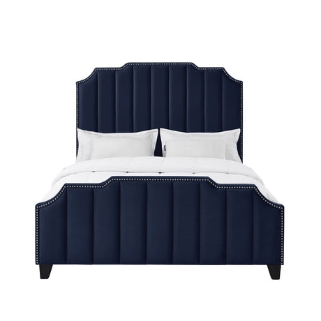 Cama de plataforma tapizada Poppy