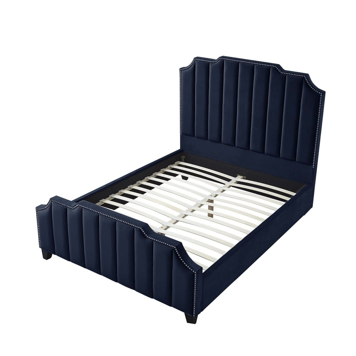 Cama de plataforma tapizada Poppy