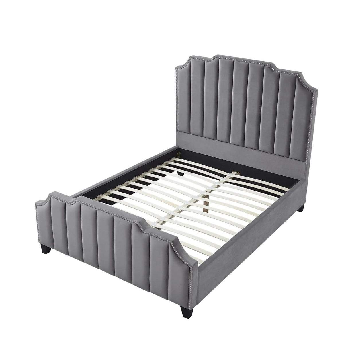 Cama de plataforma tapizada Poppy
