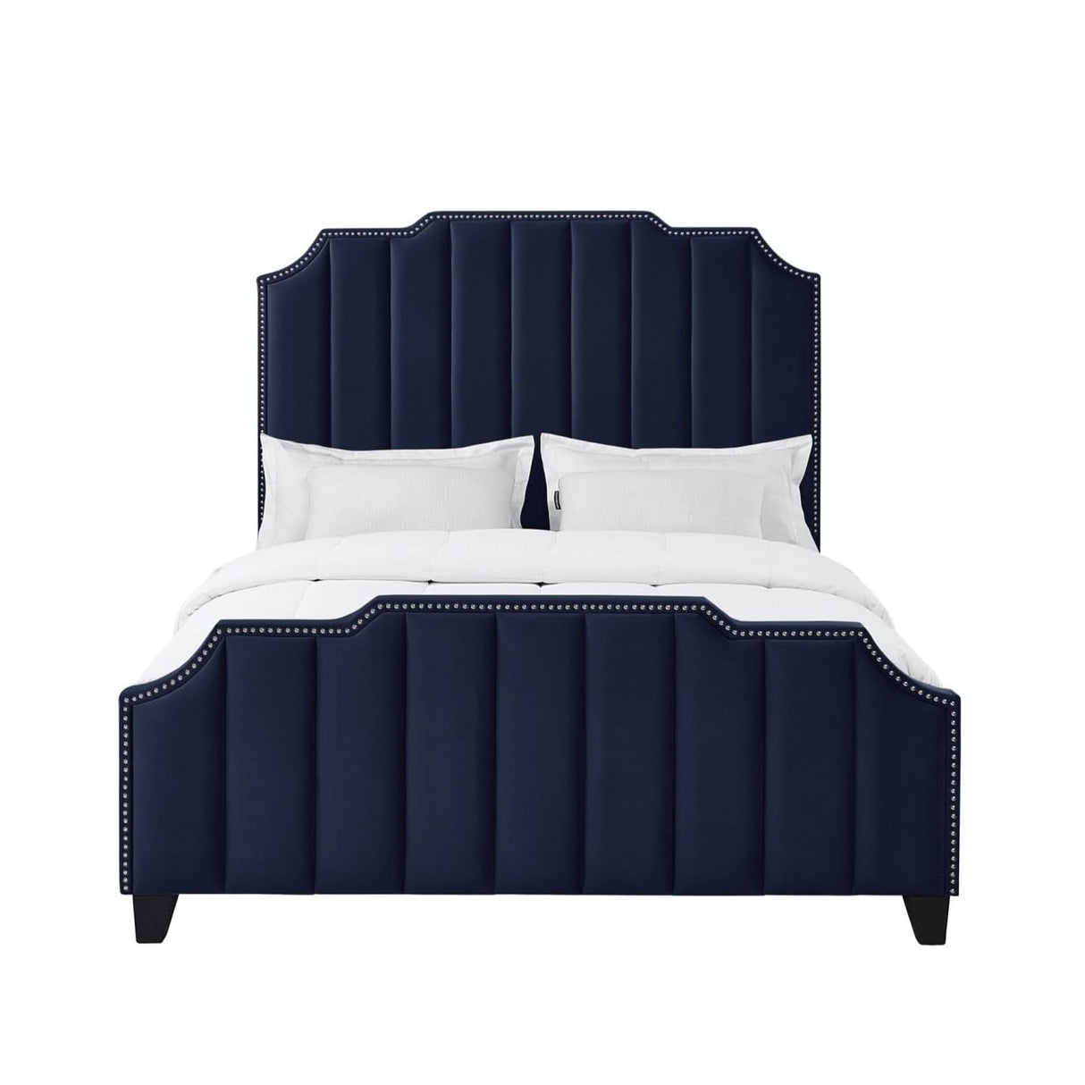 Cama de plataforma tapizada Poppy