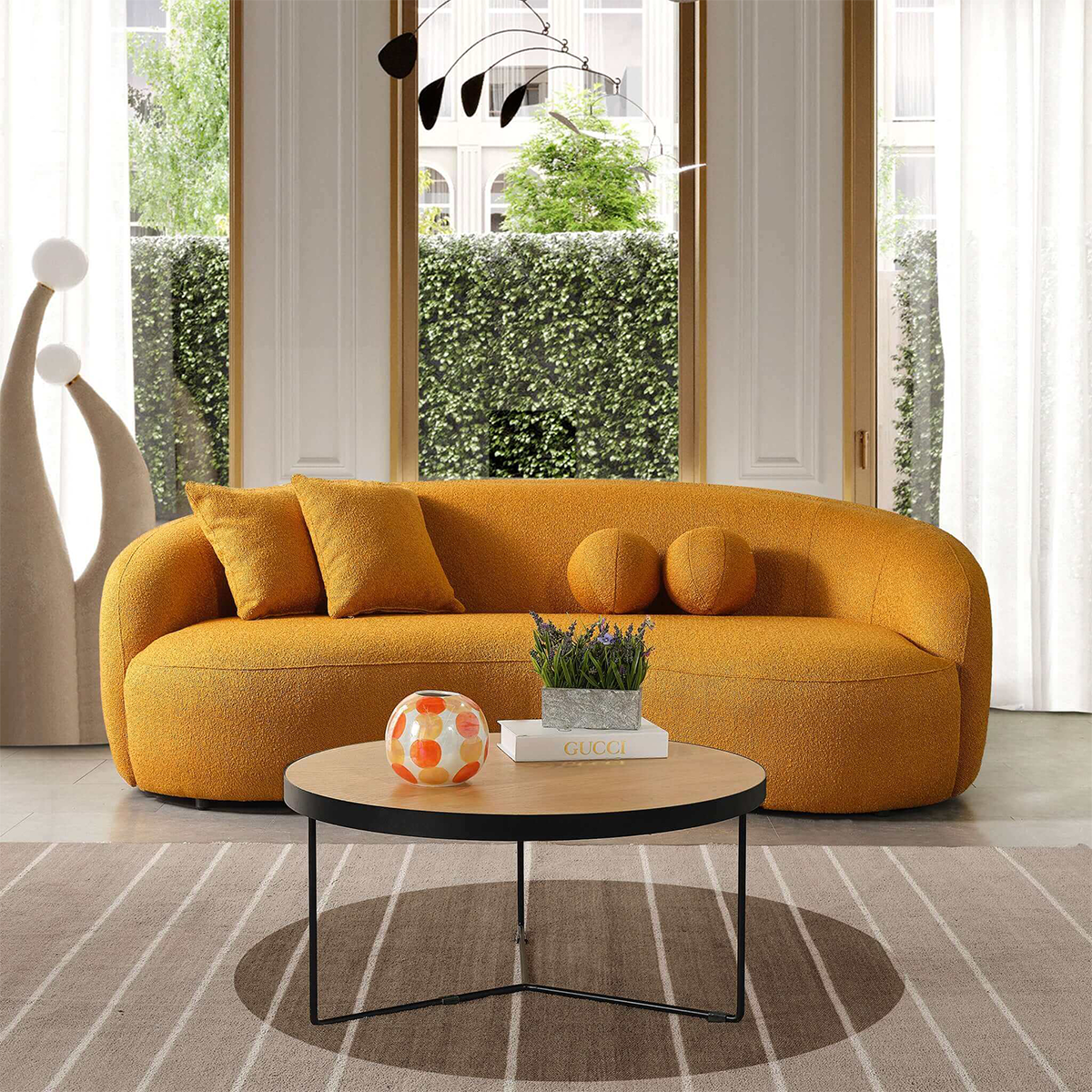 Ren Japandi Boucle Sofa