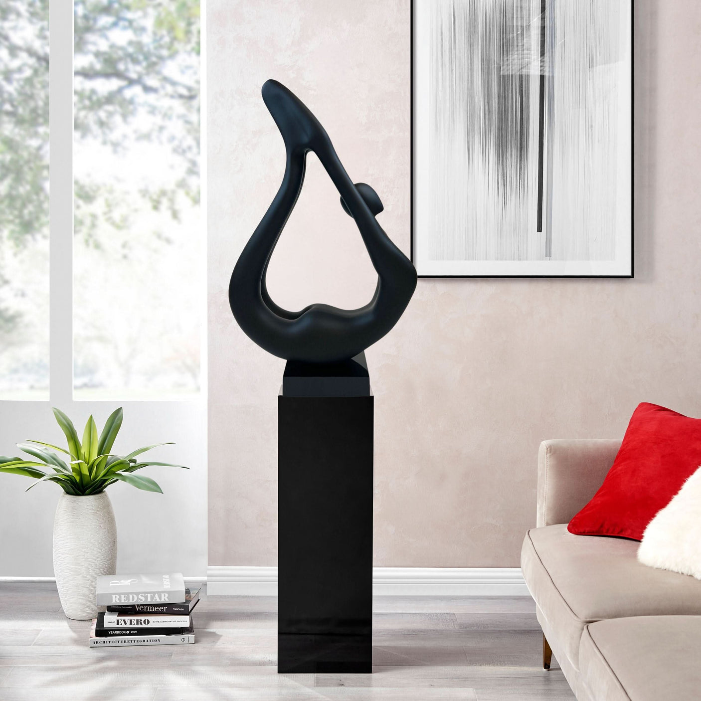 Yoga Black Sculpture