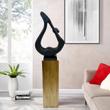 Yoga Black Sculpture