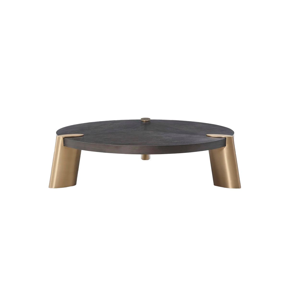 Wenge Veneer Stainless Steel Coffee Table