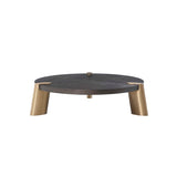 Wenge Veneer Stainless Steel Coffee Table