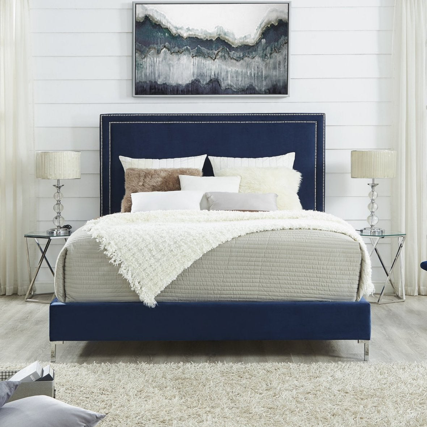 Monroe Velvet Bedframe