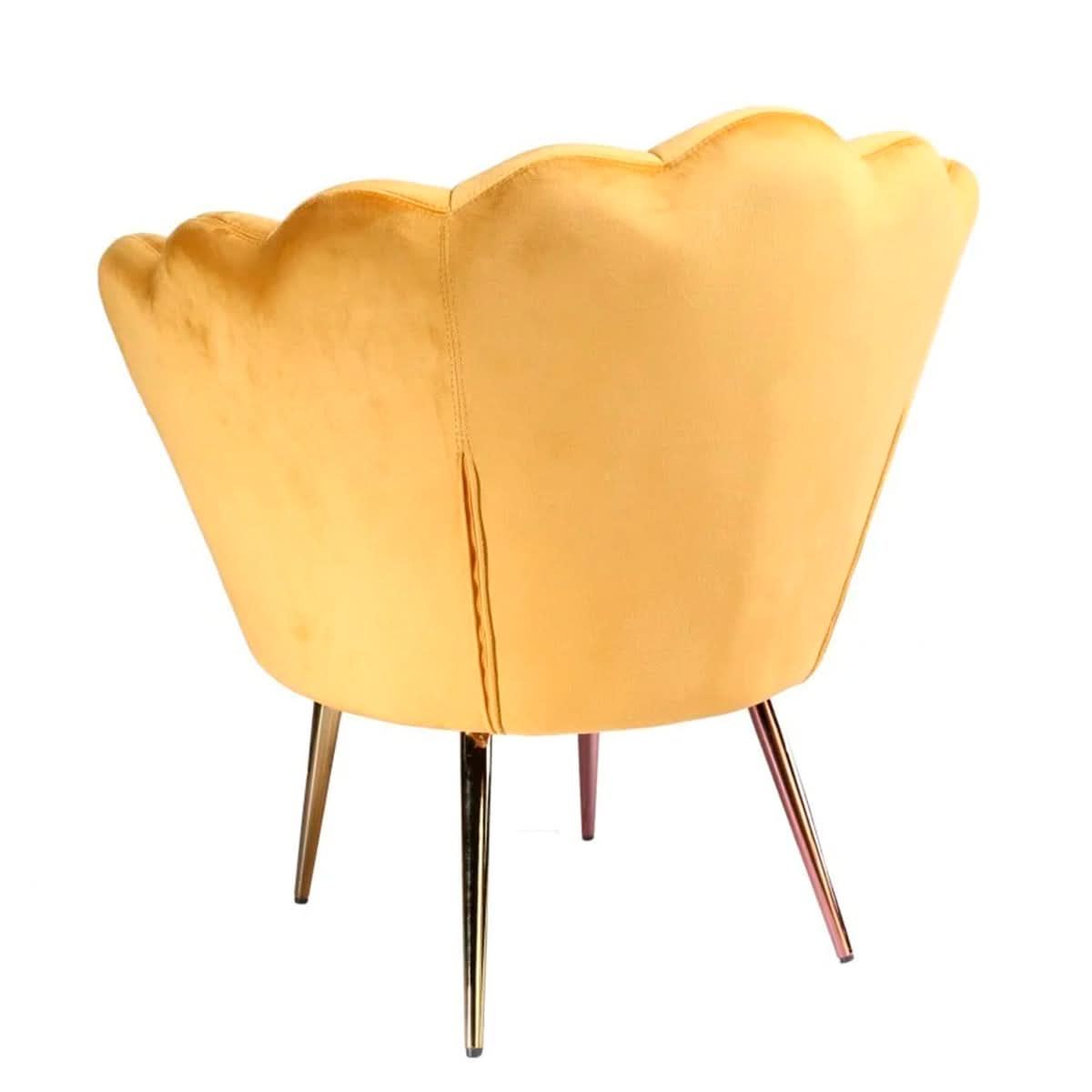 Modern Golden Seashell Accent Chair