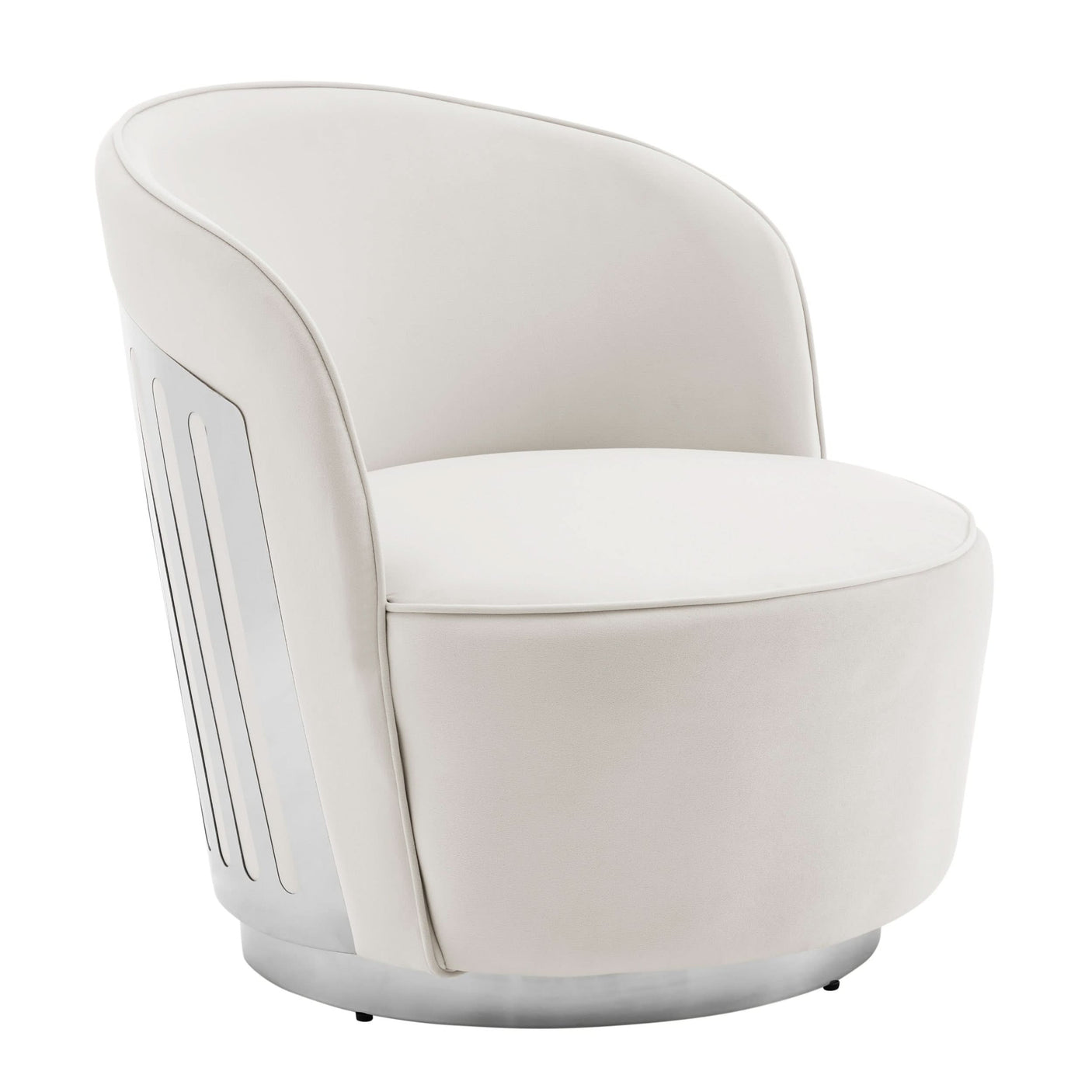 Luxe Elegance Swivel Accent Chair