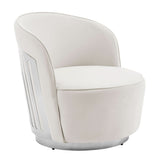 Luxe Elegance Swivel Accent Chair