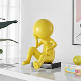 Giallo Thinker Sculpture