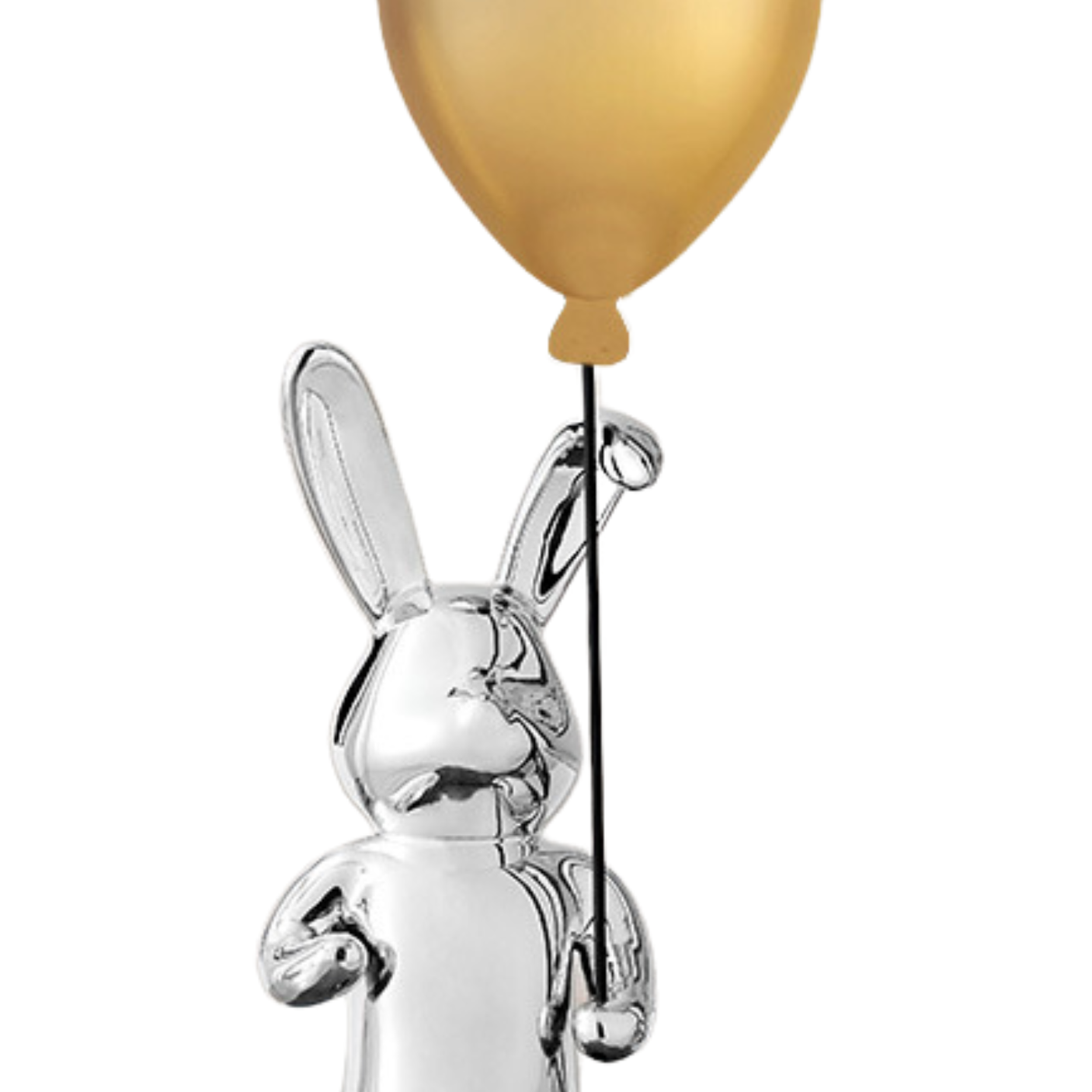 Chrome Bunny Balloon Statue