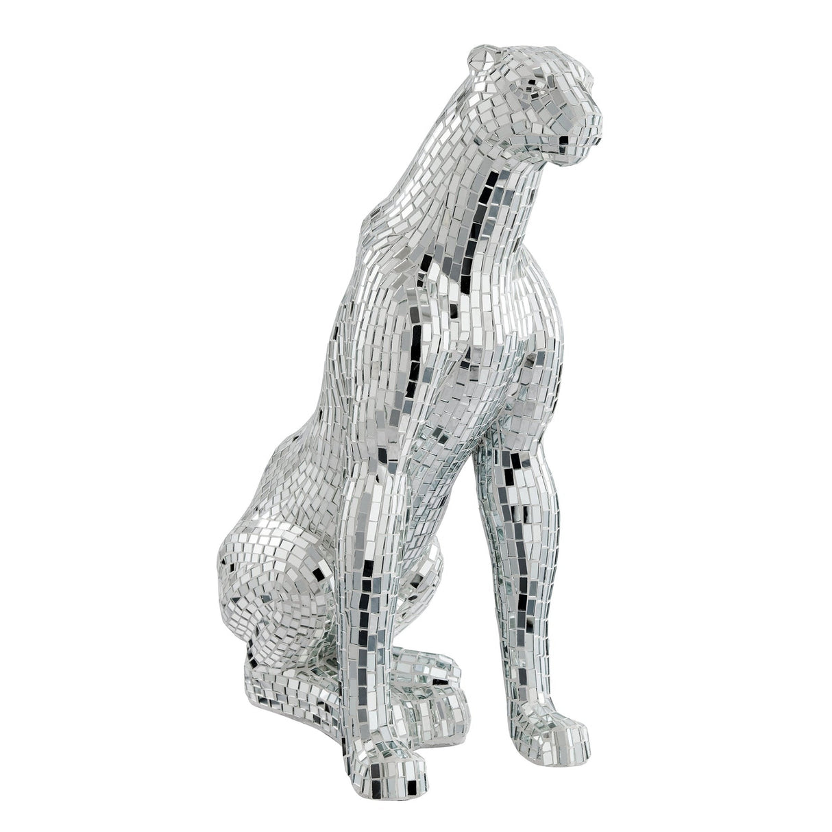 Boli Sitting Panther Sculpture