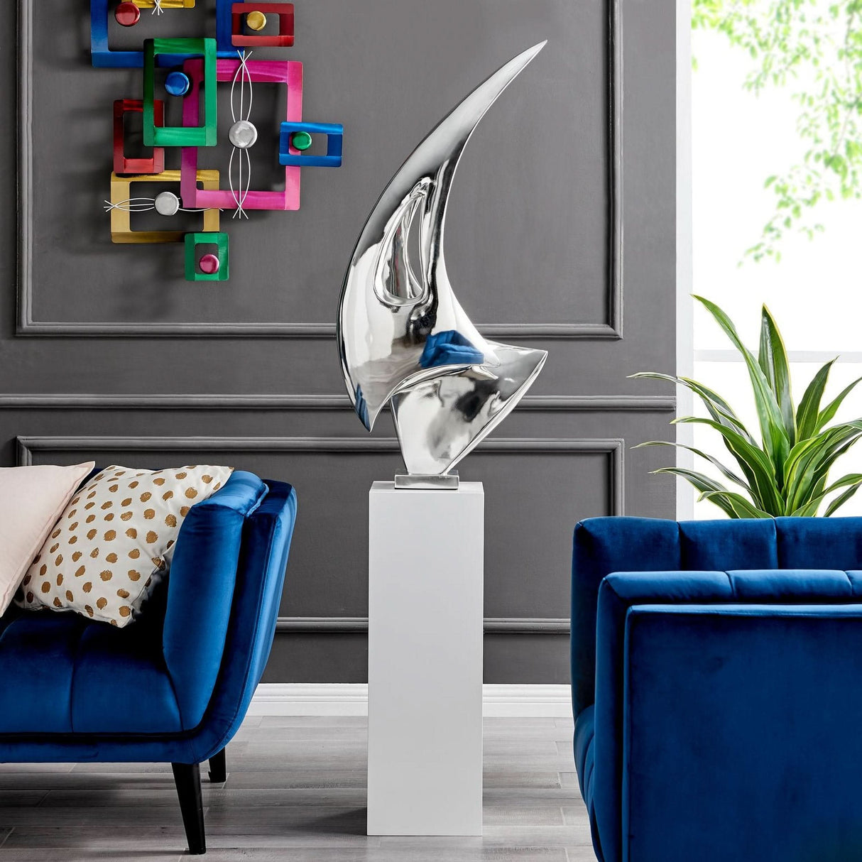 Sail Floor Sculpture, 70" Tall