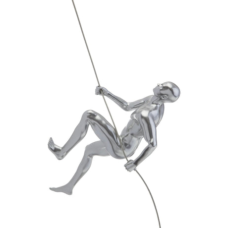 Wall Sculpture Climbing Man 15"