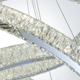 Crystal Elegance Led Chandelier 3 Ovals