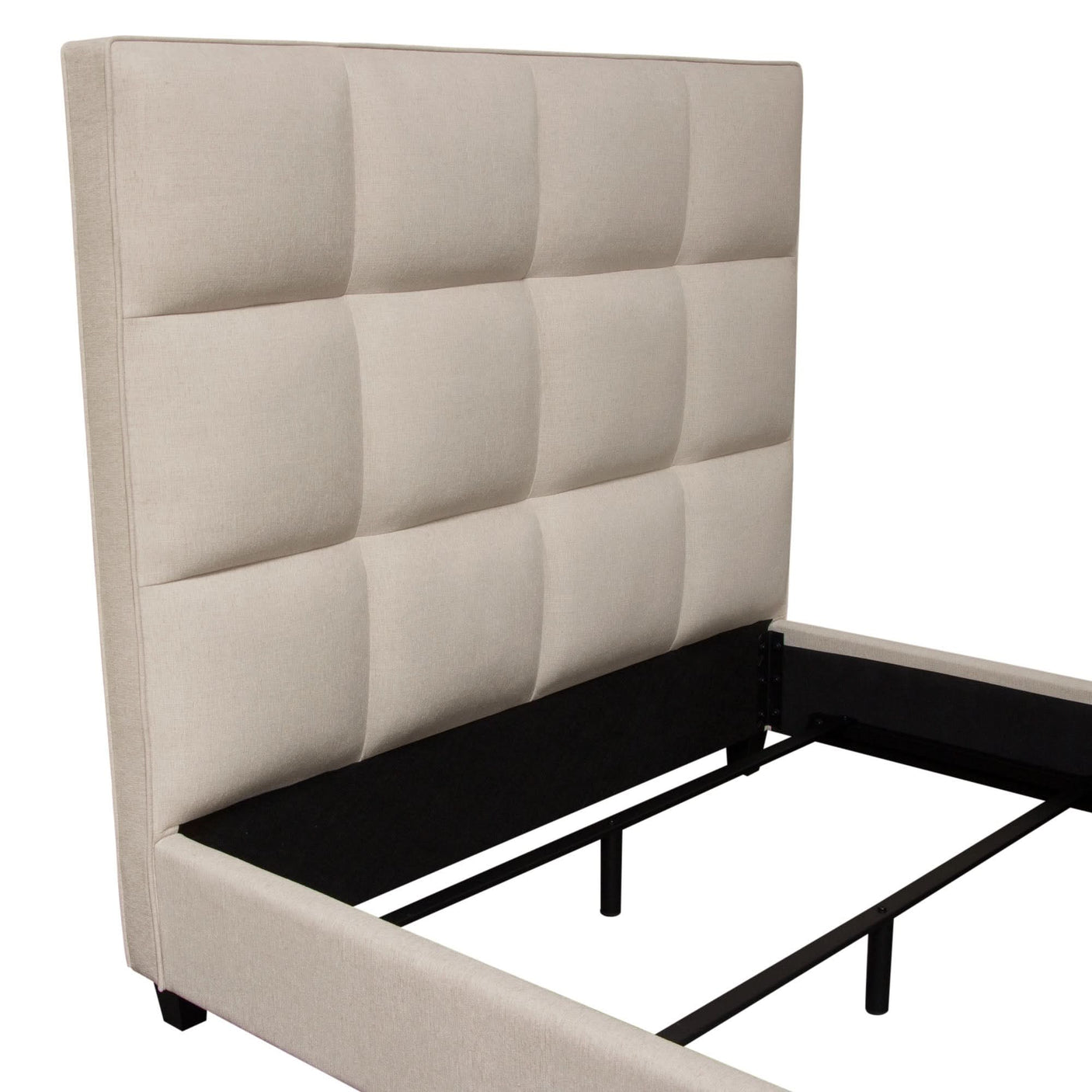 Devon Grid Tufted Bed