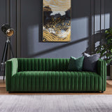 Conrad Channel Tufted Velvet Sofa