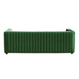 Conrad Channel Tufted Velvet Sofa