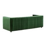 Conrad Channel Tufted Velvet Sofa