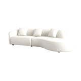 Elijah Japandi Style Curvy Sectional Sofa