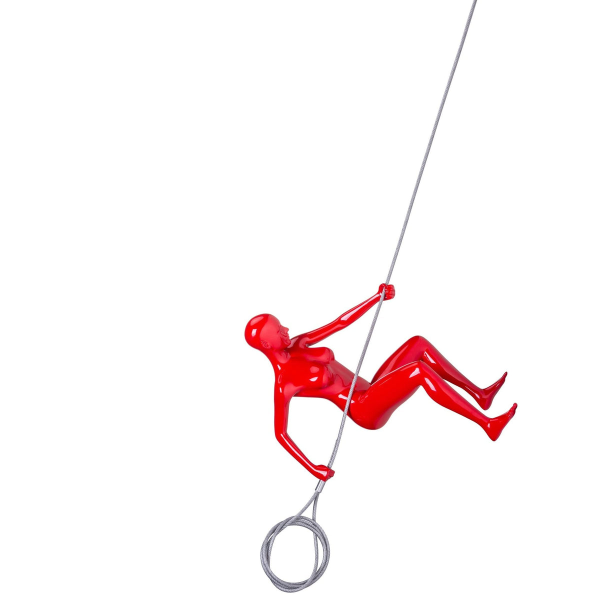Wall Sculpture Climbing Woman 8"