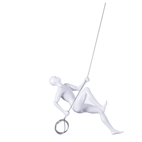 Wall Sculpture Climbing Man 15"
