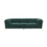 Green Velvet Accent Sofa