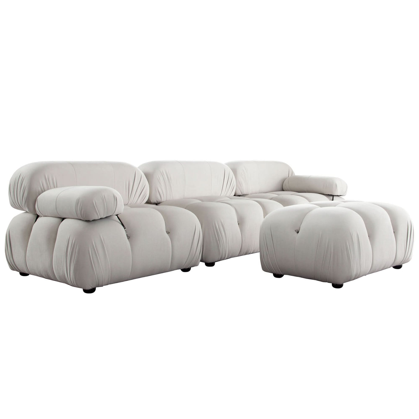 Chaise reversible modular de 4 piezas Paloma