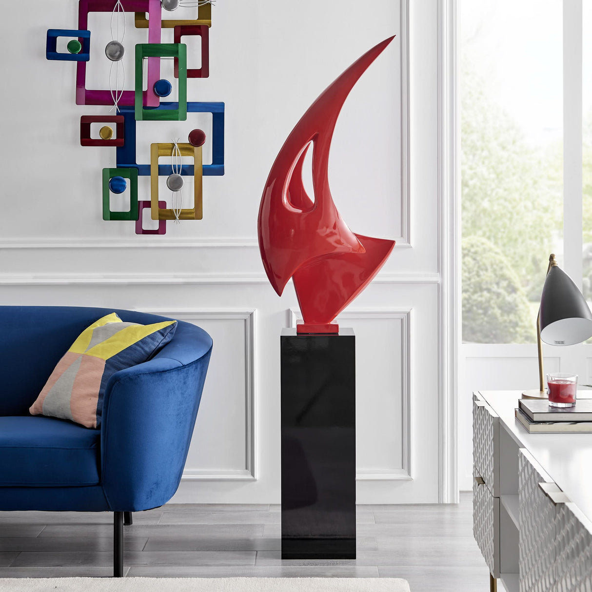 Sail Floor Sculpture, 70" Tall