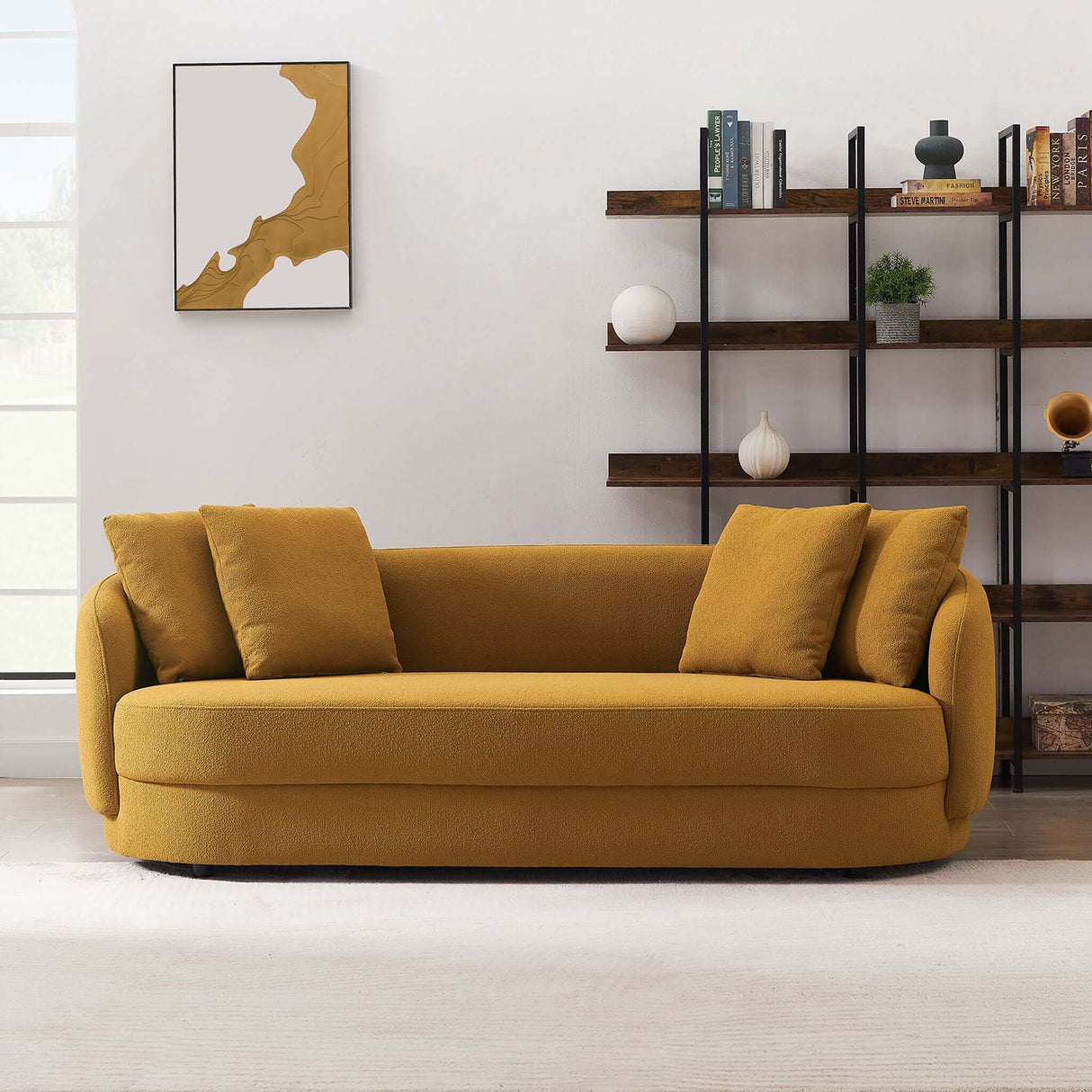 Laurent Modern Boucle Sofa