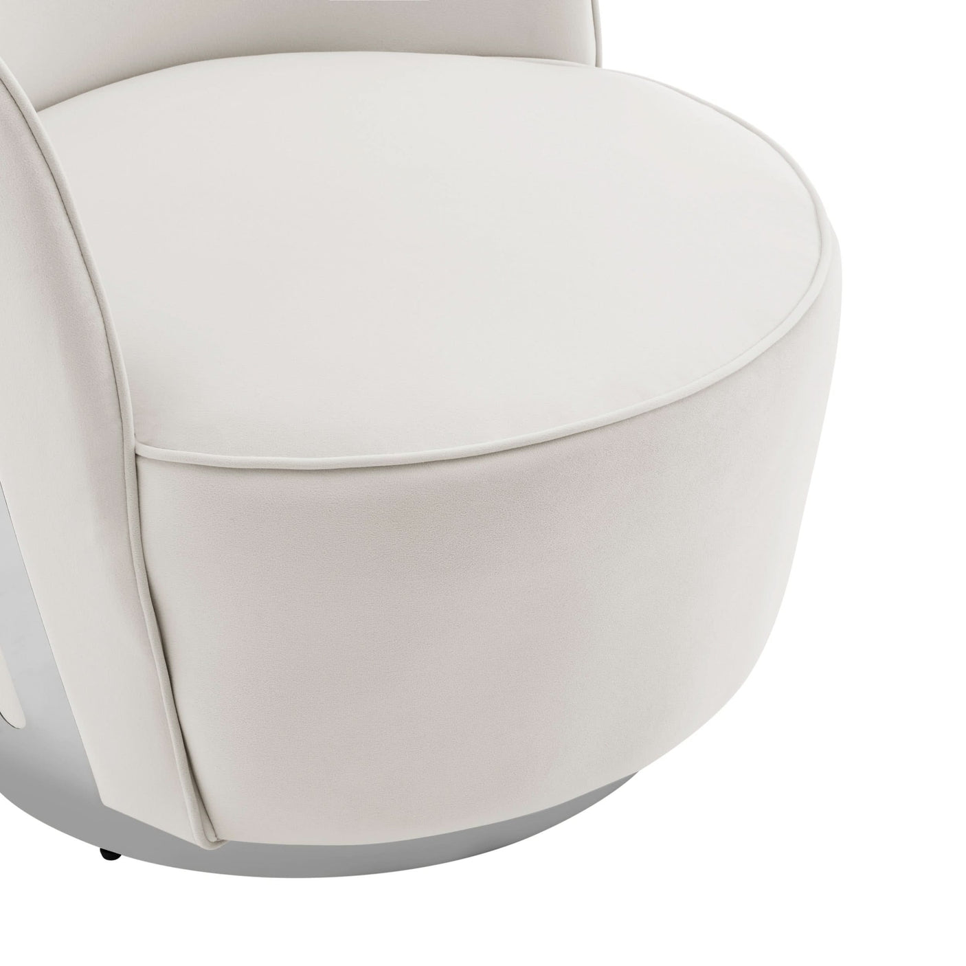 Luxe Elegance Swivel Accent Chair