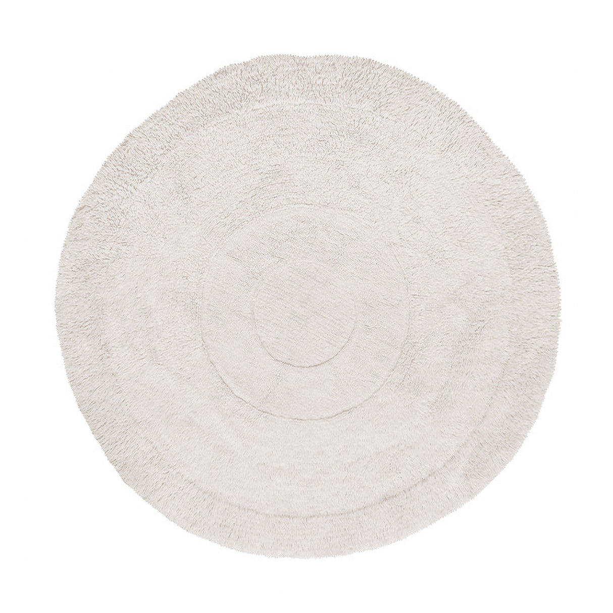 Woolable Round Rug Arctic Circle White