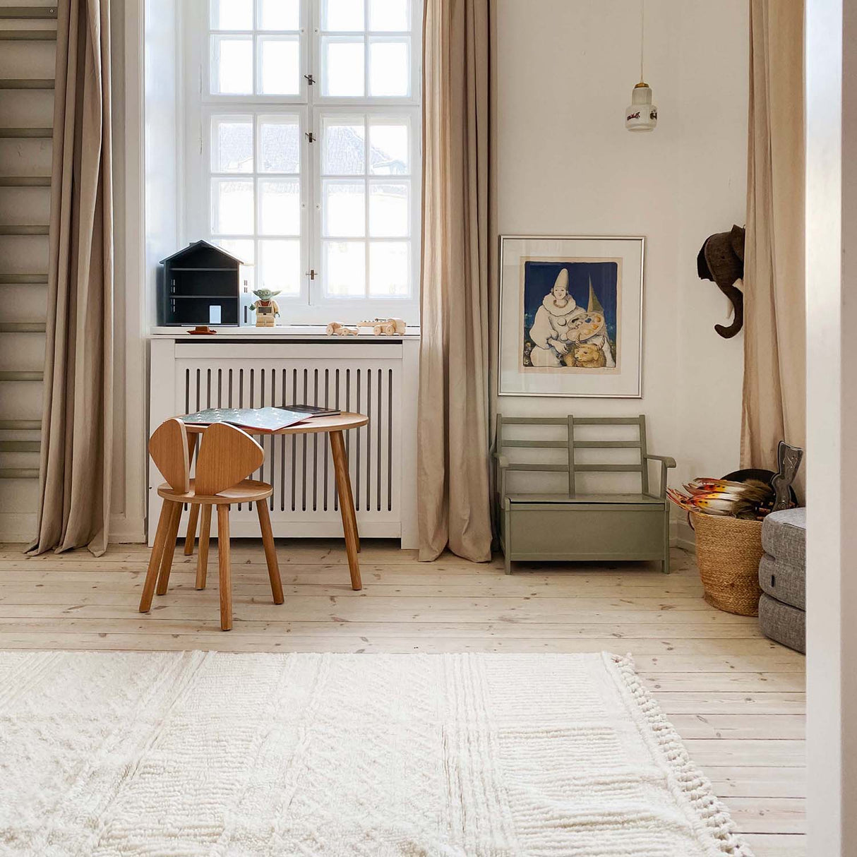 Woolable Area Rug Ari White