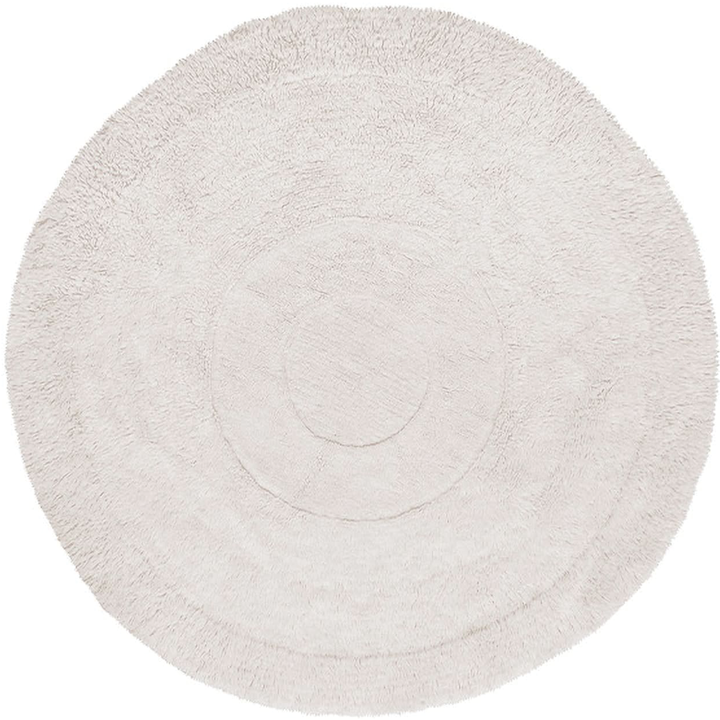 Woolable Round Rug Arctic Circle White