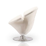 Tulip Polished Swivel Accent Chair