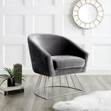 Adalene Velvet Accent Chair