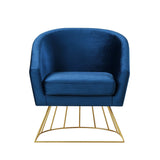 Adalene Velvet Accent Chair