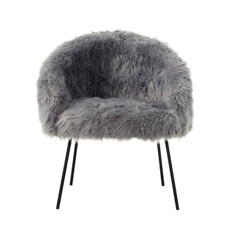 Ana Lux Fur Accent Chair