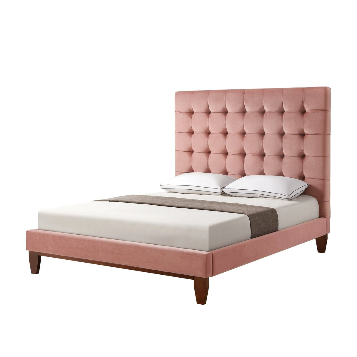 Bond Velvet Button Tufted Bedframe