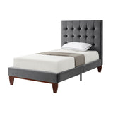 Bond Velvet Button Tufted Bedframe