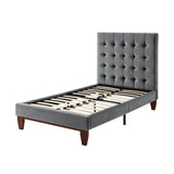 Bond Velvet Button Tufted Bedframe