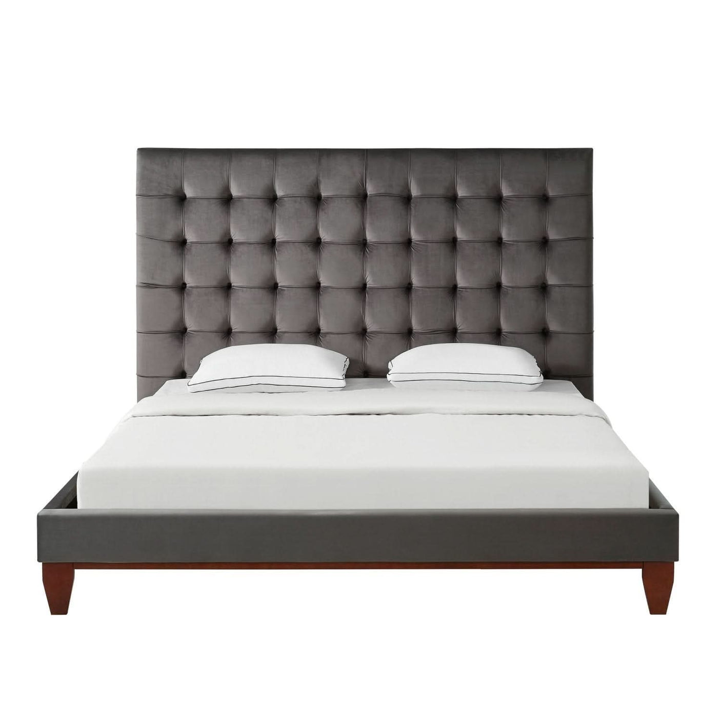 Bond Velvet Button Tufted Bedframe