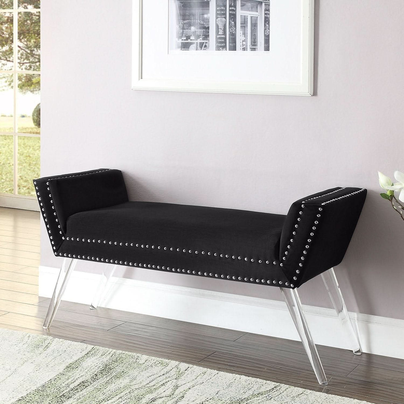 Crawford Velvet Bench