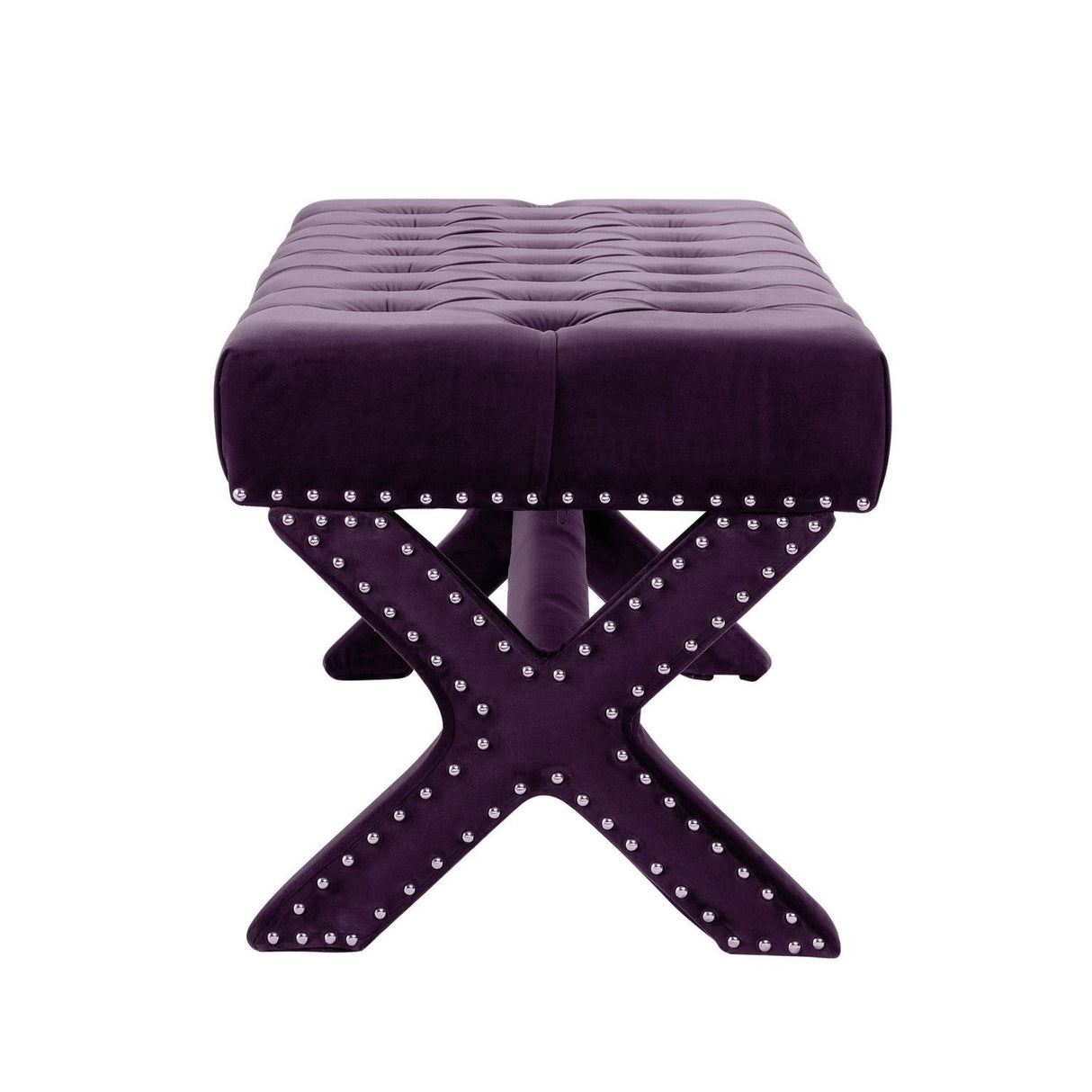 Louis Velvet X-Leg Bench