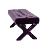 Louis Velvet X-Leg Bench